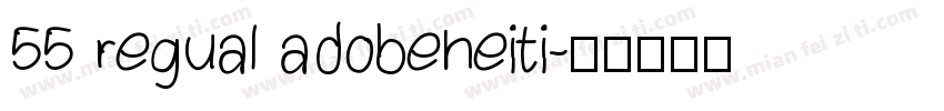 55 regual adobeheiti字体转换